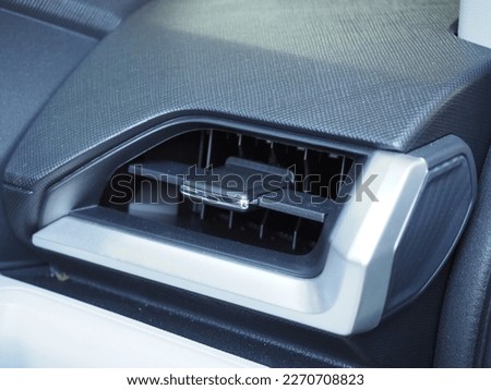 Car air conditioning. Air flow conditioning inside the car.