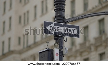 One Way sign in New York - travel photography