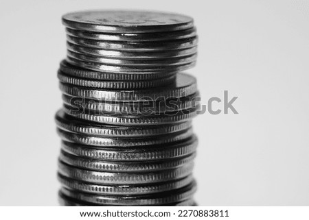 Close up of coin background
