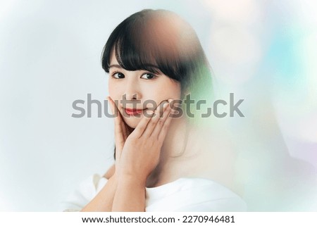 Beauty concept of young Asian woman. Skin care. Cosmetics. Royalty-Free Stock Photo #2270946481