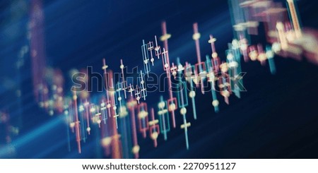 Analyzing investment statistics and indicators on dashboard for trading Royalty-Free Stock Photo #2270951127