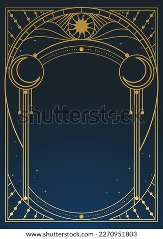Vector frame in vintage art deco style