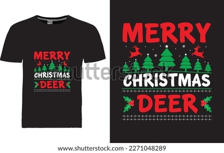 vector Christmas t-shirt design template