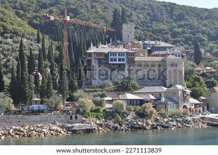 The Monastery of Docheiariou is a monastery built on Mount Athos.