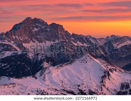 Spectacular Views of the Mountain Peaks of the Dolomites Alps Royalty-Free Stock Photo #2271166971