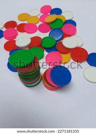 Coins Plastic.color coins holding coins super coins