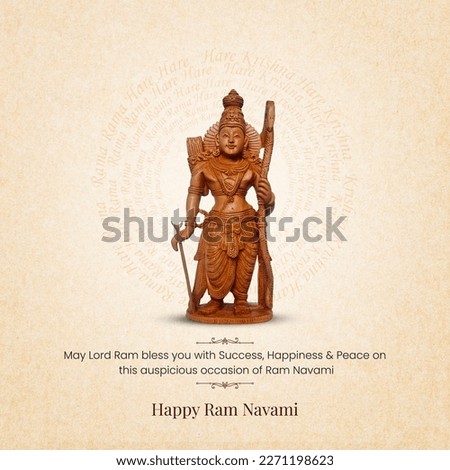Happy Lord Ram Navami and Happiness Dussehra  Royalty-Free Stock Photo #2271198623