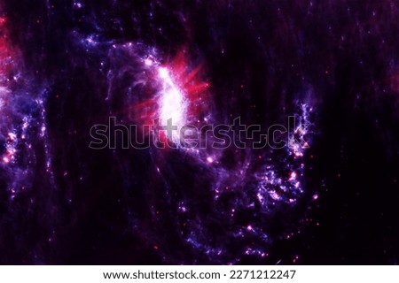 A beautiful bright galaxy in deep space. Elements of this image were furnished by NASA. High quality photo