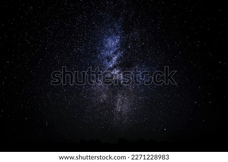 The night starry sky, the Milky Way, on a black background