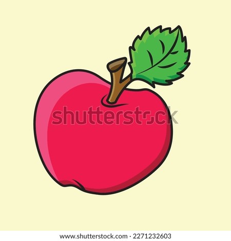 Illustration of Apple Fruit Vector Apple Drawing