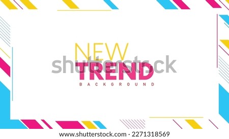 New Trend Modern Abstract Template Design. Geometrical Minimal Shape Elements. Innovative Layouts and Creative Illustrations. Minimalist Artwork and Geometric Shapes. Creative Cover Advertise Design.  Royalty-Free Stock Photo #2271318569