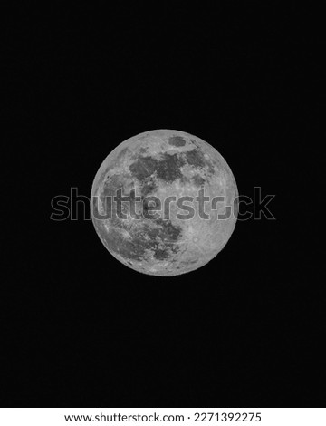 moon picture ,night sky at march 7th 2023
