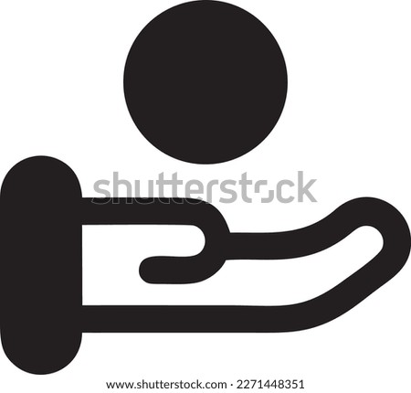 Hand symbol icon isolated image. Illustration of the human finger in black design image. EPS 10 