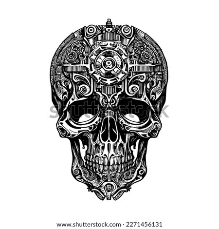 Steampunk Skull Logo combines the edginess of a classic skull design with the intricate details of steampunk fashion. The result is striking and captivating image that embodies the creative and rebel