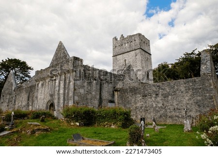 Muckross Abbey and Cemetery in Killarney National Park, Ireland, Ring of Kerry Royalty-Free Stock Photo #2271473405