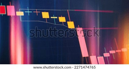 Fundamental and technical analysis concept. Analysis for professional technical analysis on the monitor