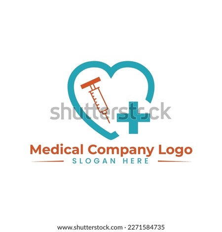 Medical and care vector logo
