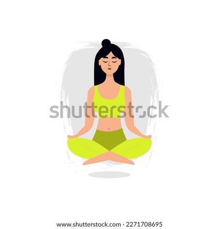 International yoga day vector illustration
