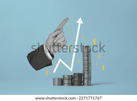 Rapid income growth, business development. interest rate and dividend concept. return on stocks and mutual funds, long term investment for retirement.	 Royalty-Free Stock Photo #2271771767
