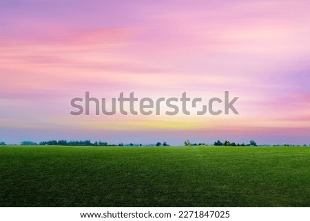 Countryside scenery at twilight sky,  United States. Royalty-Free Stock Photo #2271847025