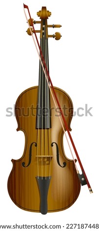 musical instrument - violin with a bow
