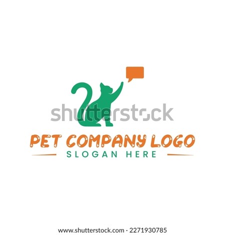 pet logo for care and health in vector