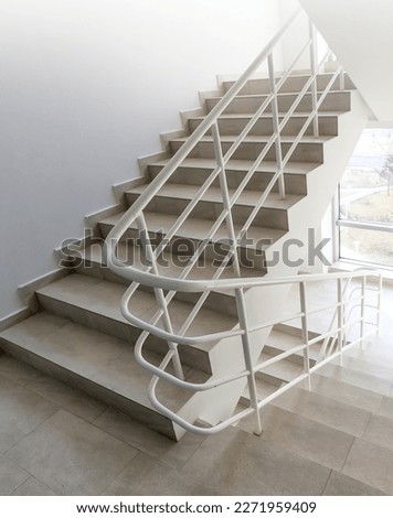 staircase - emergency exit in hotel, close-up staircase, interior staircases, interior staircases hotel, Staircase in modern house, staircase in modern building
