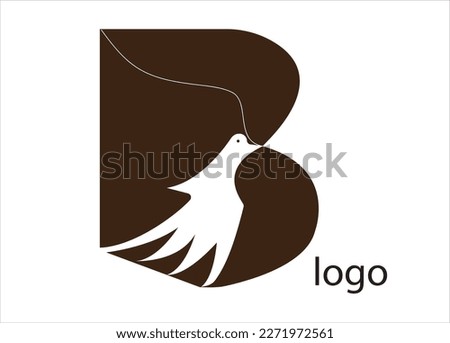 Creative and bird safe  type icon and  white background .