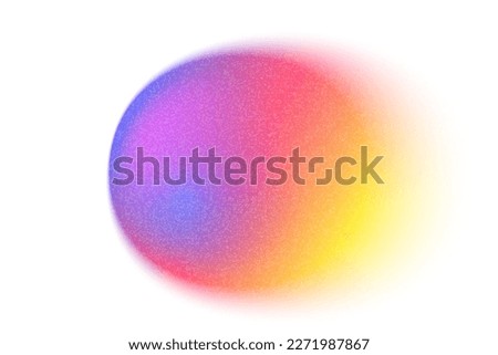 Color gradient circle background, grain noise texture color gradation, vector holographic watercolor blur background. Color gradient blend mesh of abstract neon iridescent colors gradation Royalty-Free Stock Photo #2271987867