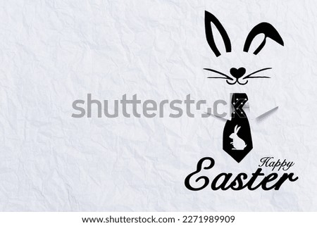 Happy Easter card background idea, Black design Happy Easter poster