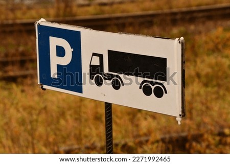 Traffic signs in the city. Information for road users.