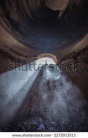 Interior of historic ice house called Yakhchal in Kashan city, Iran Royalty-Free Stock Photo #2272013511