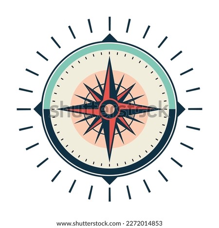 Compass icon. Vector compass icon. Compass cute icon. Compass symbol.