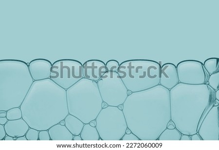 Beauty texture cosmetic transparent gray blue make-up remover hyaluronic moisturizer bubbles texture background Royalty-Free Stock Photo #2272060009