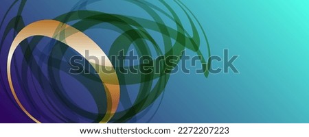 Green blue background of the basis for a Wedding or Christmas with gold elements dots circles and lines design black background abstract