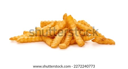 French fries, isolated on white background Royalty-Free Stock Photo #2272240773