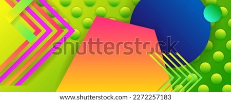 New cocktail Bright color design backgrounds juicy background with geometric elements template summer