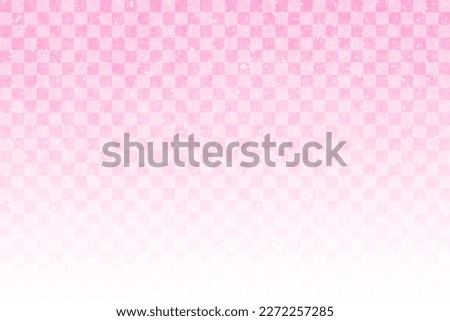 Japanese pink color checkered pattern abstract, geometric paper texture background