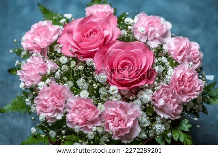 Rose flowers bouquet, indoor shot