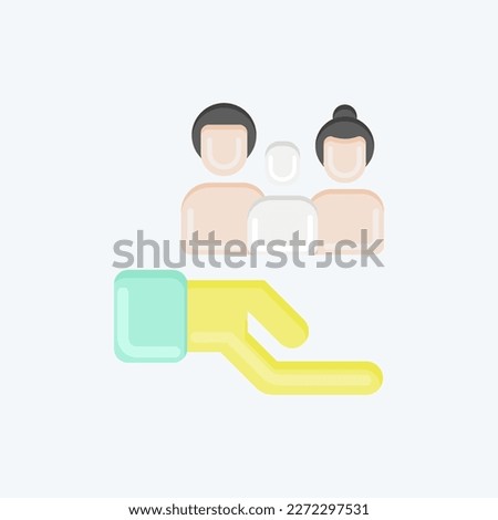 Icon Family Care. related to Family symbol. glyph style. simple design editable. simple illustration