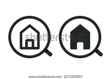 Find house icon. Illustration vector