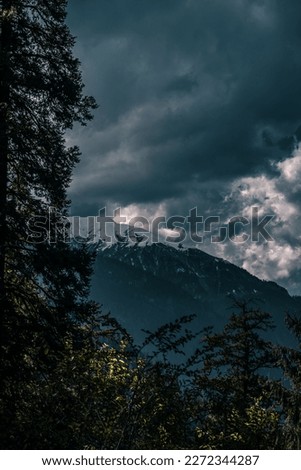 Picture shot in valley of Kheerganga Himachal Pradesh India. Nature landscape and beauty.