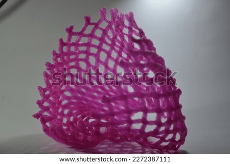 Photo of pink apple protective foam for background, templates, and other designs.