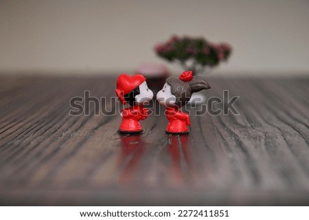 Cute Japanese ceramic doll miniature