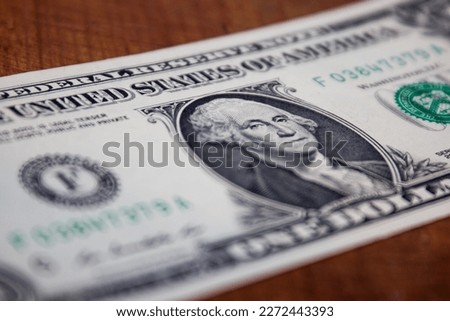 George Washington and close up on dollar