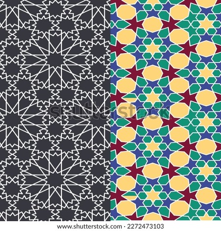pattern set vector seamless modern abstract background