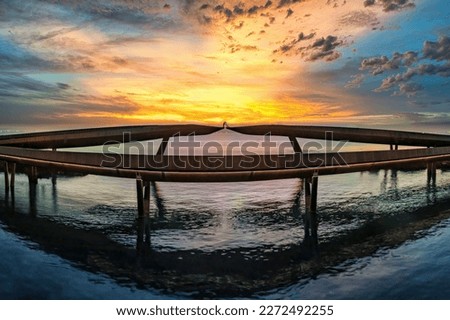 Kiss bridge, Sunset town, Phu Quoc island, Vietnam