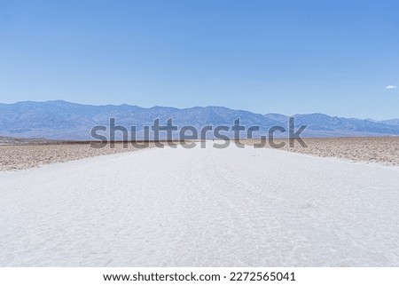 The lunar landscape of Badwater Basin, a salt flat in Death Valley, California