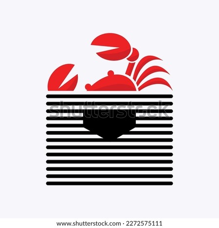 Crab Basket Logo For all kinds of products