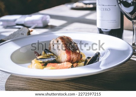 cesar salad Michelin star restaurant Royalty-Free Stock Photo #2272597215